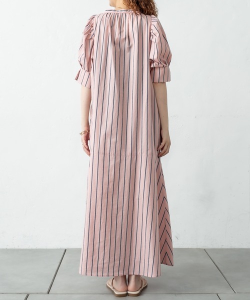 mystic（ミスティック）の「パフスリーブシャツワンピース（ワンピース・レディース・ブルー/ピンク・FREE）」の19枚目の写真