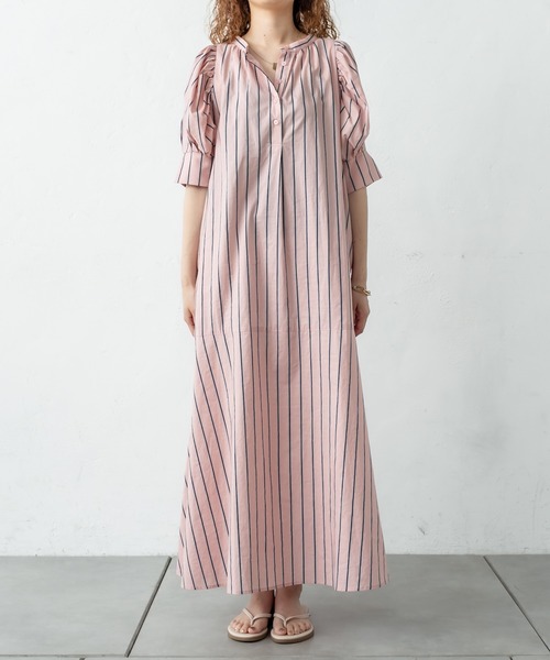 mystic（ミスティック）の「パフスリーブシャツワンピース（ワンピース・レディース・ブルー/ピンク・FREE）」の17枚目の写真