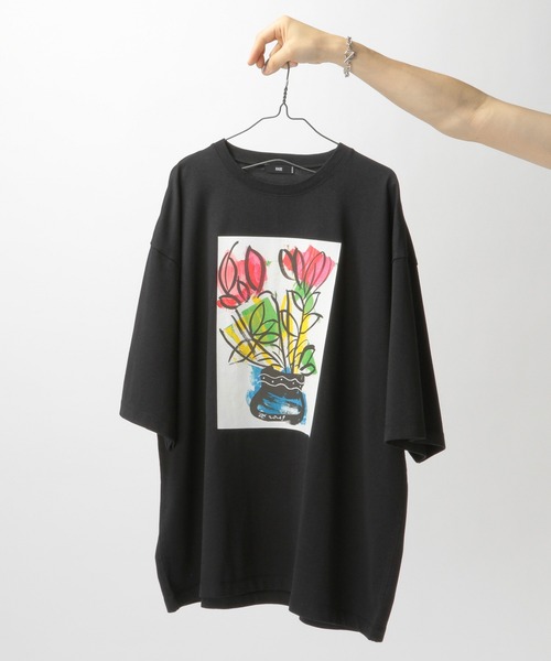 HARE（ハレ）の「グラフィックビッグプリントTEE by TAKESHI SUZUKI(HARE)（Tシャツ/カットソー・メンズ・ブラック/グレー/オフホワイト・SMALL/MEDIUM）」の3枚目の写真