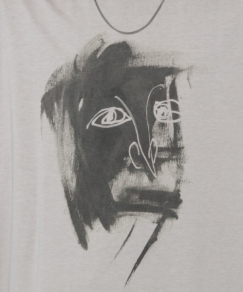 HARE（ハレ）の「グラフィックビッグプリントTEE by TAKESHI SUZUKI(HARE)（Tシャツ/カットソー・メンズ・ブラック/グレー/オフホワイト・SMALL/MEDIUM）」の20枚目の写真