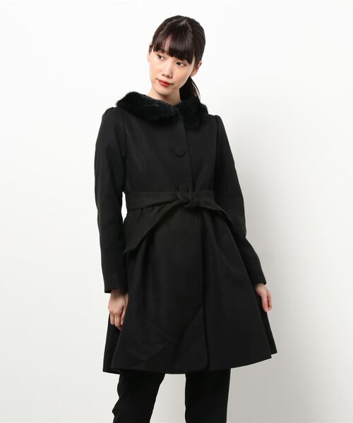 LODISPOTTO（ロディスポット）の「3wayコート（ステンカラーコート・レディース・ブラック/ベージュ・MEDIUM）」の2枚目の写真
