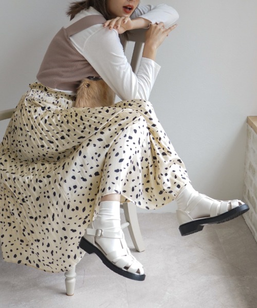 VIVIAN（ヴィヴィアン）の「ボリュームソールグルカサンダル（サンダル・レディース・D/ブラック系その他2/ブラウン系その他5/ホワイト系その他5・S/LL/L/M）」の22枚目の写真