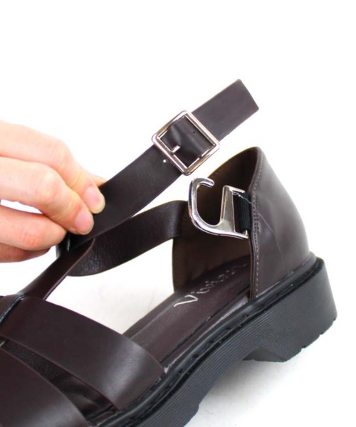 VIVIAN（ヴィヴィアン）の「ボリュームソールグルカサンダル（サンダル・レディース・D/ブラック系その他2/ブラウン系その他5/ホワイト系その他5・S/LL/L/M）」の7枚目の写真