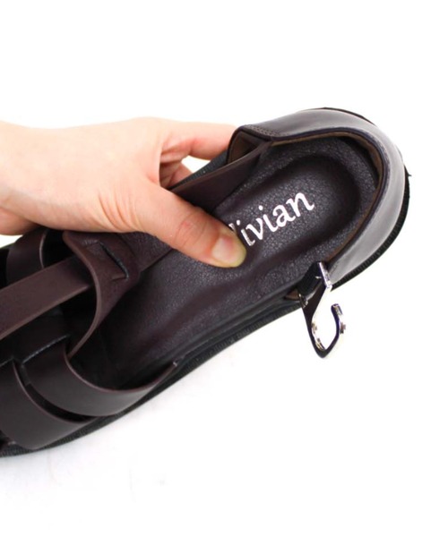 VIVIAN（ヴィヴィアン）の「ボリュームソールグルカサンダル（サンダル・レディース・D/ブラック系その他2/ブラウン系その他5/ホワイト系その他5・S/LL/L/M）」の6枚目の写真