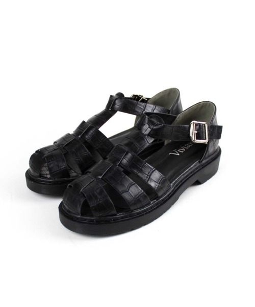 VIVIAN（ヴィヴィアン）の「ボリュームソールグルカサンダル（サンダル・レディース・D/ブラック系その他2/ブラウン系その他5/ホワイト系その他5・S/LL/L/M）」の12枚目の写真