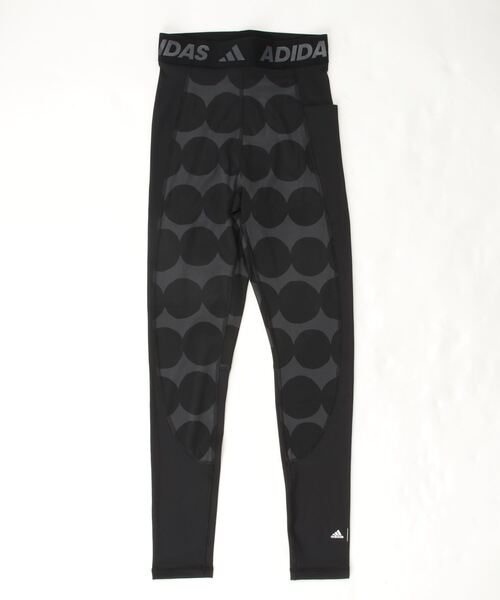 adidas(アディダス)の「アディダス adidas WTFMARIMEKKOロングタイツ(タイツ/ストッキング・レディース・レッド/ブラック・M/L/S)」の1枚目の写真