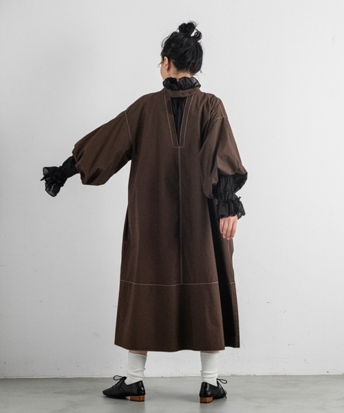 Libra Cue(リブラ キュー)の「2wayモノトーンステッチワンピース(ワンピース・レディース・ブラック/ブラウン/アイボリー・FREE)」の13枚目の写真