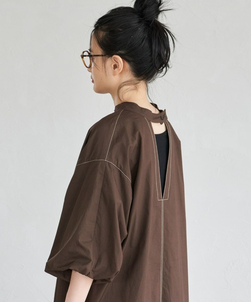 Libra Cue(リブラ キュー)の「2wayモノトーンステッチワンピース(ワンピース・レディース・ブラック/ブラウン/アイボリー・FREE)」の14枚目の写真