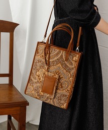 COLONY 2139 | ジャガードポーチ付きトートバッグ/ショルダーバッグ(トートバッグ)