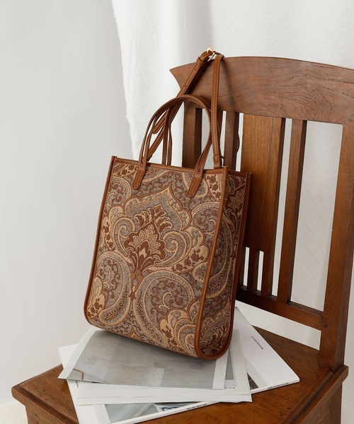 COLONY 2139（コロニートゥーワンスリーナイン）の「ジャガードポーチ付きトートバッグ/ショルダーバッグ（トートバッグ・レディース・ブラック/ブラウン/レオパード/ゼブラ/グリーン・FREE）」の21枚目の写真