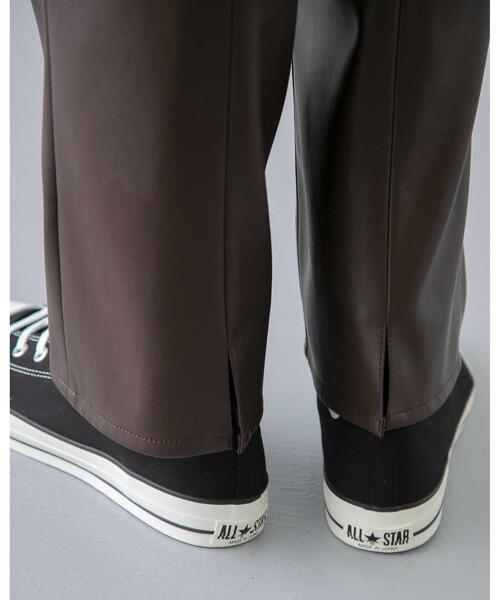 MONKEY TIME（モンキータイム）の「＜monkey time＞ FAUX LTHR BACK SLIT TROUSER/トラウザーズ（その他パンツ・メンズ・ブラック/ダークブラウン・S/M/L）」の8枚目の写真