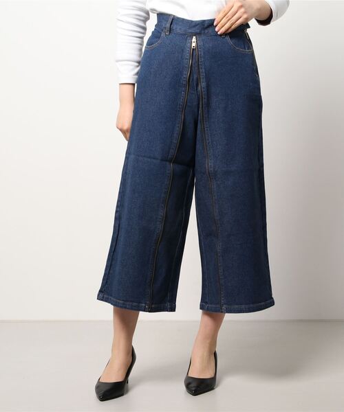 Bou Jeloud（ブージュルード）の「フロントＺＩＰパンツ（その他パンツ・レディース・インディゴブルー/ブラック/グレイッシュベージュ/ブルー・38）」の4枚目の写真