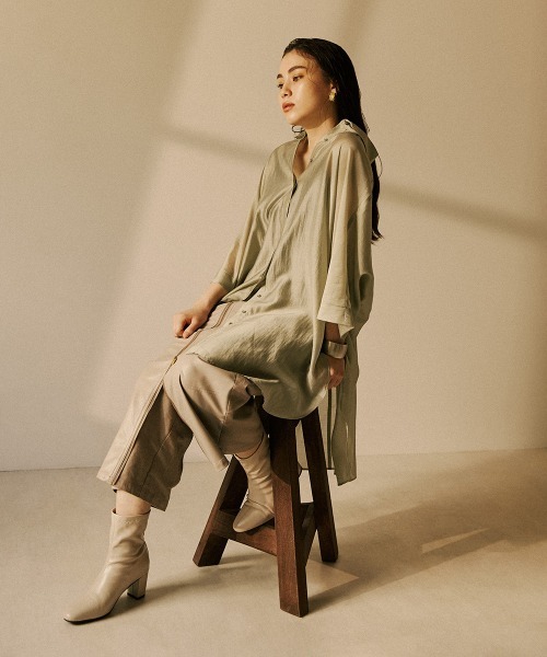 Bou Jeloud（ブージュルード）の「フロントＺＩＰパンツ（その他パンツ・レディース・インディゴブルー/ブラック/グレイッシュベージュ/ブルー・38）」の6枚目の写真