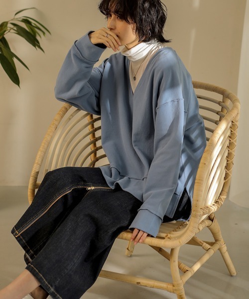 Bou Jeloud（ブージュルード）の「フロントＺＩＰパンツ（その他パンツ・レディース・インディゴブルー/ブラック/グレイッシュベージュ/ブルー・38）」の5枚目の写真