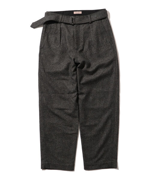 BEAMS LIGHTS（ビームスライツ）の「BEAMS LIGHTS / ストレッチ フラノ ベルト パンツ（その他パンツ・メンズ・ネイビー/グレー・SMALL/MEDIUM/LARGE）」の3枚目の写真