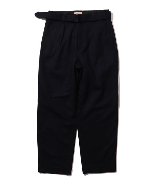 BEAMS LIGHTS（ビームスライツ）の「BEAMS LIGHTS / ストレッチ フラノ ベルト パンツ（その他パンツ・メンズ・ネイビー/グレー・SMALL/MEDIUM/LARGE）」の4枚目の写真