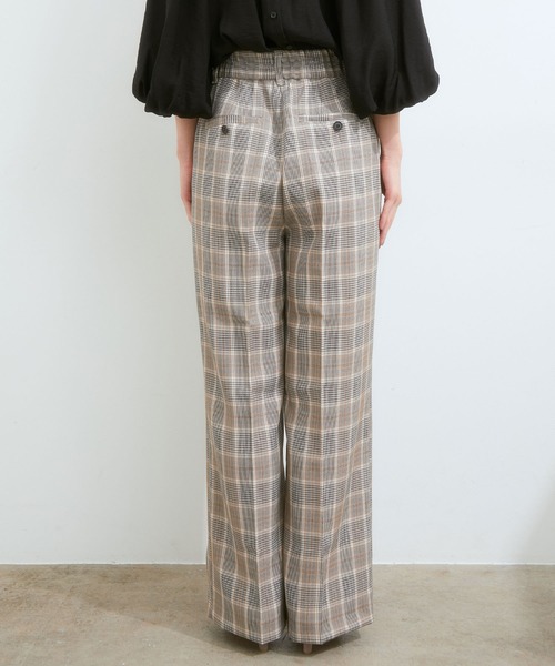 VIS（ビス）の「【セットアップ対応】スタイルアップが叶う。美脚セミワイドパンツ（スラックス・レディース・ベージュ/レンガ/ブラック/グリーン/ベージュ系その他2・L/M/S/SS）」の18枚目の写真