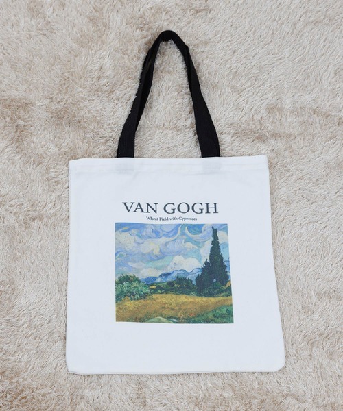 絵絵絵（エエエ）の「レディースメンズ シンプル名画キャンバストート