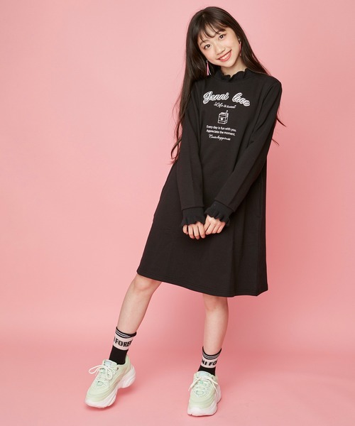 JENNI love(ジェニィラブ)の「ラインシースルークルーソックス(ソックス/靴下・キッズ・ラベンダー/ブラック/ミント・19-21cm/22-24cm)」の9枚目の写真