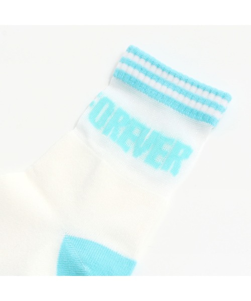 JENNI love(ジェニィラブ)の「ラインシースルークルーソックス(ソックス/靴下・キッズ・ラベンダー/ブラック/ミント・19-21cm/22-24cm)」の7枚目の写真