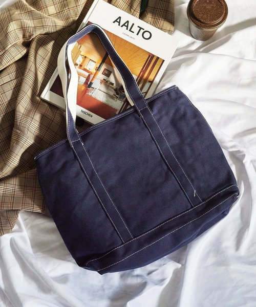 SETUP7（セットアップセブン）の「13色から選べるジップ付き、ママさんトート【SETUP7】ユーティリティキャンバスグローサリー ジップトップトート（トートバッグ・レディース・ブラック/ブラウン/グリーン/レッド/ホワイト系7/ホワイト系6/ブラック系1/グレー/ホワイト系5/ブラック系2/ネイビー系1/ネイビー系2/ネイビー系3・FREE）」の13枚目の写真