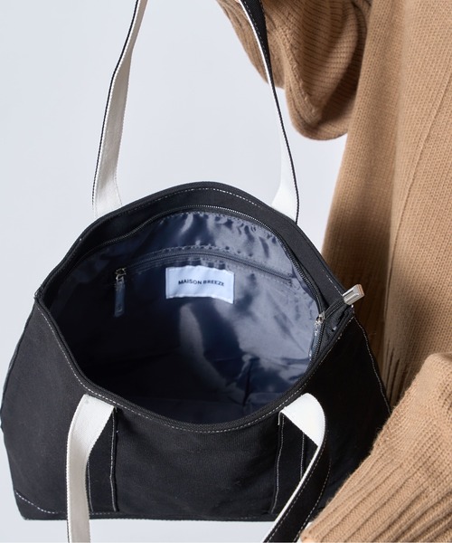 SETUP7（セットアップセブン）の「13色から選べるジップ付き、ママさんトート【SETUP7】ユーティリティキャンバスグローサリー ジップトップトート（トートバッグ・レディース・ブラック/ブラウン/グリーン/レッド/ホワイト系7/ホワイト系6/ブラック系1/グレー/ホワイト系5/ブラック系2/ネイビー系1/ネイビー系2/ネイビー系3・FREE）」の14枚目の写真