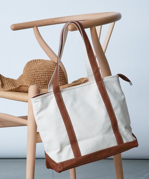 SETUP7（セットアップセブン）の「13色から選べるジップ付き、ママさんトート【SETUP7】ユーティリティキャンバスグローサリー ジップトップトート（トートバッグ・レディース・ブラック/ブラウン/グリーン/レッド/ホワイト系7/ホワイト系6/ブラック系1/グレー/ホワイト系5/ブラック系2/ネイビー系1/ネイビー系2/ネイビー系3・FREE）」の15枚目の写真