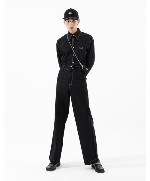 BASIC COTTON（ベーシックコットン）の「A'GEM/9 × .kom『BASIC COTTON/ベーシックコットン』BCN Triangle Bag/ベーシック トライアングル ショルダーバック（ショルダーバッグ・レディース・ブラック/A/B・FREE）」の10枚目の写真