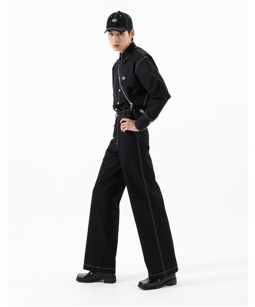 BASIC COTTON（ベーシックコットン）の「A'GEM/9 × .kom『BASIC COTTON/ベーシックコットン』BCN Triangle Bag/ベーシック トライアングル ショルダーバック（ショルダーバッグ・レディース・ブラック/A/B・FREE）」の8枚目の写真