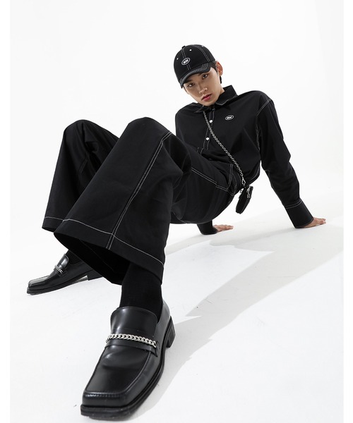 BASIC COTTON（ベーシックコットン）の「A'GEM/9 × .kom『BASIC COTTON/ベーシックコットン』BCN Triangle Bag/ベーシック トライアングル ショルダーバック（ショルダーバッグ・レディース・ブラック/A/B・FREE）」の18枚目の写真