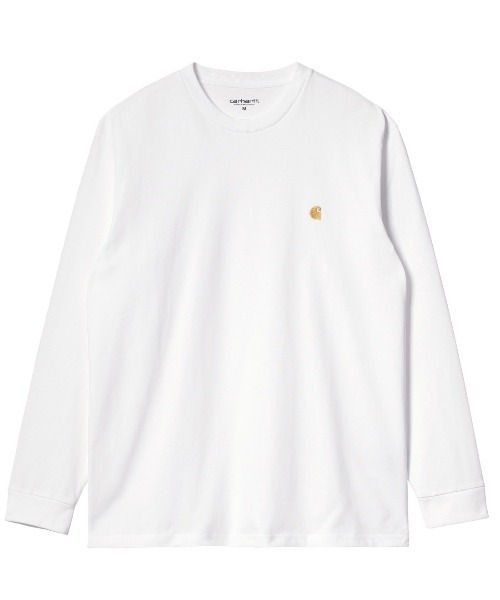 Carhartt WIP（カーハートダブリューアイピー）の「Carhartt WIP/カーハートダブリューアイピー ワンポイント チェイスロンT I026392（Tシャツ/カットソー・メンズ・ブラック/グリーン/ホワイト/ブルー/パープル/ブラウン・XL/L/M/XXL）」の2枚目の写真