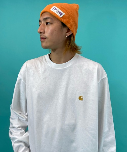 Carhartt WIP（カーハートダブリューアイピー）の「Carhartt WIP/カーハートダブリューアイピー ワンポイント チェイスロンT I026392（Tシャツ/カットソー・メンズ・ブラック/グリーン/ホワイト/ブルー/パープル/ブラウン・XL/L/M/XXL）」の21枚目の写真