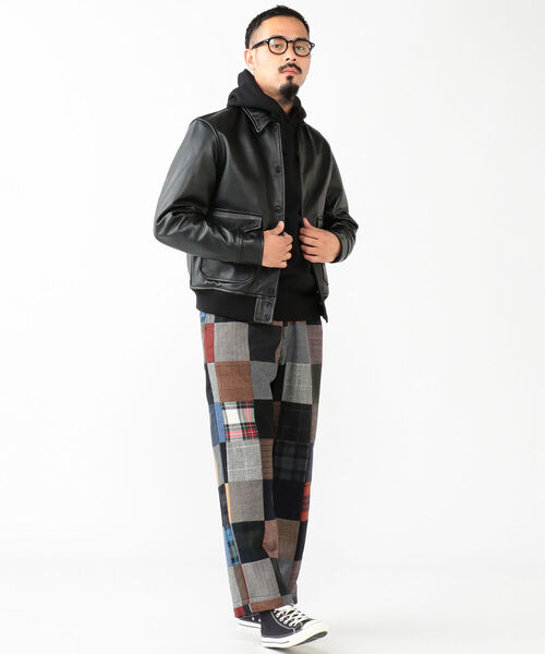 BEAMS PLUS(ビームスプラス)の「BEAMS PLUS / ミリタリー レザー ブルゾン(ブルゾン・メンズ・ブラック/ダークブラウン・SMALL/MEDIUM/LARGE/X-LARGE)」の15枚目の写真