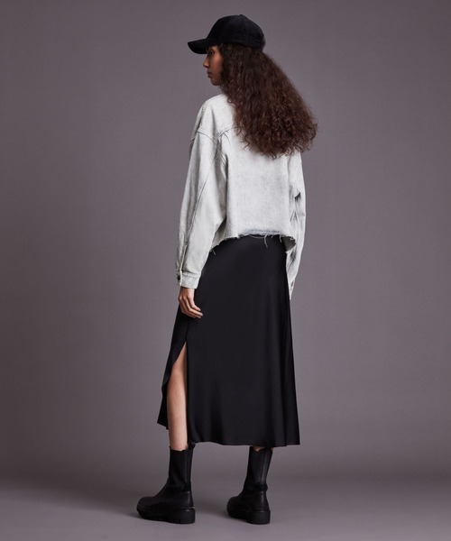 ALLSAINTS(オールセインツ)の「PIPER DENIM JACKET | PIPER デニム ジャケット(デニムジャケット・レディース・グレー系・6/8/2/4/10)」の6枚目の写真