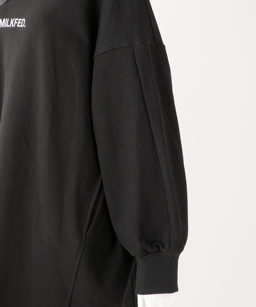 MILKFED.(ミルクフェド)の「PANELED HOODED SWEAT DRESS(ワンピース・レディース・ブラック/ライトピンク/ブルー・ONE SIZE)」の18枚目の写真
