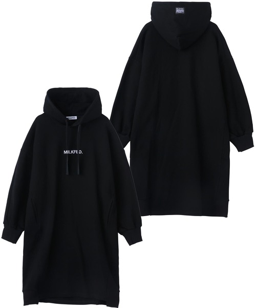 MILKFED.(ミルクフェド)の「PANELED HOODED SWEAT DRESS(ワンピース・レディース・ブラック/ライトピンク/ブルー・ONE SIZE)」の16枚目の写真