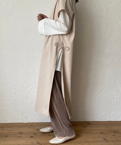 ReNorm(リノーム)の「【YUKIコラボ】2wayスタンドカラーブラウス(シャツ/ブラウス・レディース・オフホワイト/グレー・フリー)」の15枚目の写真