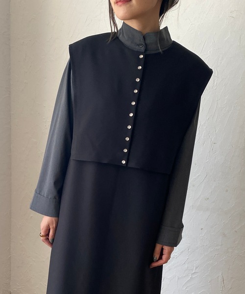 ReNorm(リノーム)の「【YUKIコラボ】2wayスタンドカラーブラウス(シャツ/ブラウス・レディース・オフホワイト/グレー・フリー)」の20枚目の写真