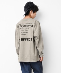 RAT EFFECT（ラットエフェクト）の「バックナロープリントロングTシャツ（Tシャツ/カットソー）」