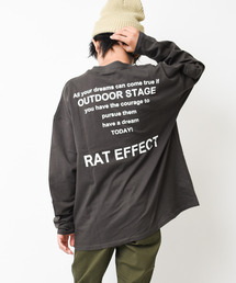RAT EFFECT | バックナロープリントロングTシャツ(Tシャツ/カットソー)