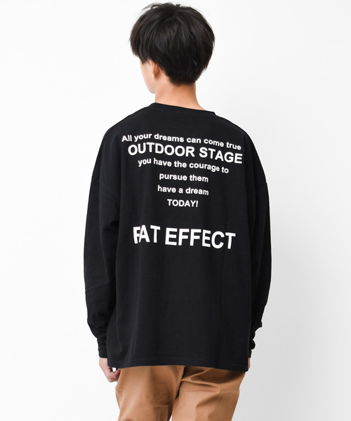 RAT EFFECT(ラットエフェクト)の「バックナロープリントロングTシャツ(Tシャツ/カットソー・キッズ・グリーン/グレー/ブラック/ライトブルー/オフホワイト/チャコールグレー・120/150/130/140/160/170)」の3枚目の写真