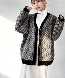 Per sist ence | Per sist ence/パーシエンス　ジャカードニットカーディガン(カーディガン/ボレロ)