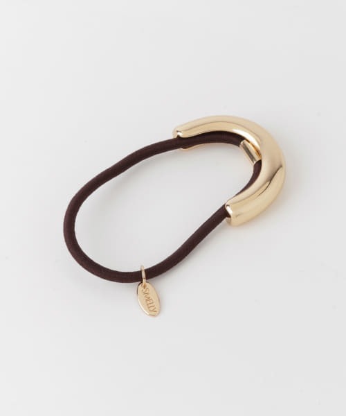 SMELLY（スメリー）の「メタルカーブヘアポニー（ヘアゴム・レディース・ゴールド・-）」の2枚目の写真