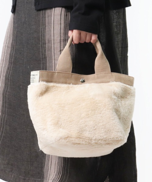 salle de bal（サルデバル）の「senbado / センバドー  ファー ミニョントート フェイクファー SDI（トートバッグ・レディース・その他2/ベージュ/その他1/ピンク/グレー/ブラック/マルーン/カーキ/ブラウン/その他3/グレー系その他・FREE）」の6枚目の写真