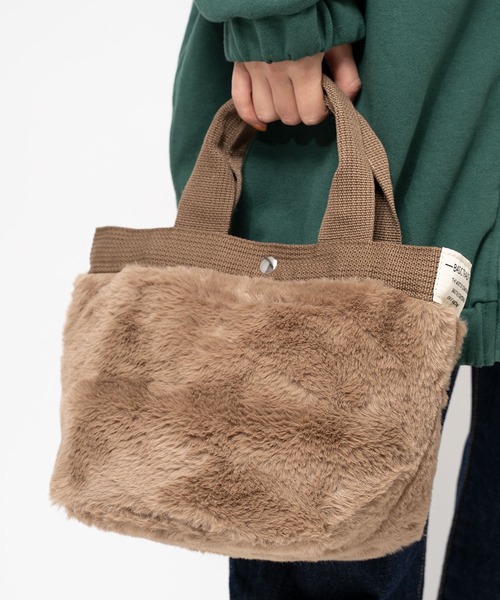 salle de bal（サルデバル）の「senbado / センバドー  ファー ミニョントート フェイクファー SDI（トートバッグ・レディース・その他2/ベージュ/その他1/ピンク/グレー/ブラック/マルーン/カーキ/ブラウン/その他3/グレー系その他・FREE）」の9枚目の写真