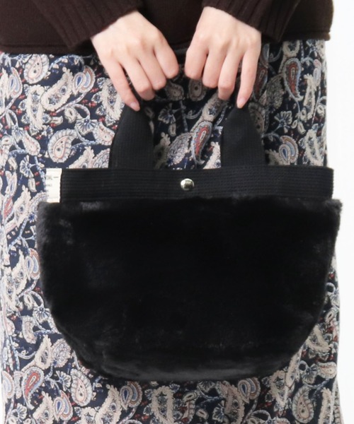 salle de bal（サルデバル）の「senbado / センバドー  ファー ミニョントート フェイクファー SDI（トートバッグ・レディース・その他2/ベージュ/その他1/ピンク/グレー/ブラック/マルーン/カーキ/ブラウン/その他3/グレー系その他・FREE）」の2枚目の写真