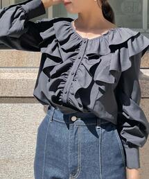 Allamanda | フリル長袖ブラウス(シャツ/ブラウス)