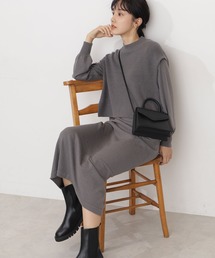 NATURAL BEAUTY BASIC | ベストレイヤードニットワンピース(ワンピース)