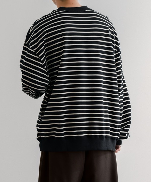 epnok(エプノック)の「ボーダールーズロンT(Tシャツ/カットソー・メンズ・オフホワイト/ブラック・SMALL/MEDIUM/LARGE)」の14枚目の写真