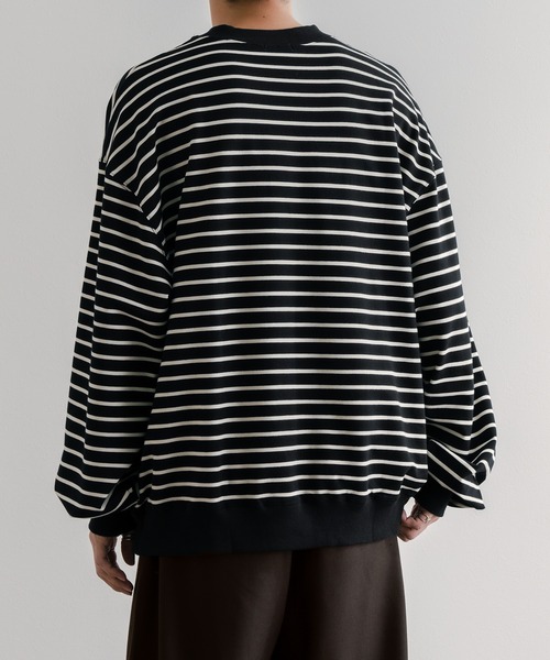 epnok(エプノック)の「ボーダールーズロンT(Tシャツ/カットソー・メンズ・オフホワイト/ブラック・SMALL/MEDIUM/LARGE)」の15枚目の写真